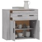 vidaXL Aparador de madera contrachapada gris Sonoma 80x33x70 cm vidaXL Aparador de madera contrachapada gris Sonoma 80x33x70 cm