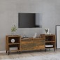 vidaXL Mueble para TV madera contrachapada roble ahumado 160x35x55 cm vidaXL Mueble para TV madera contrachapada roble ahumado 160x35x55 cm