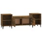 vidaXL Mueble para TV madera contrachapada roble ahumado 160x35x55 cm vidaXL Mueble para TV madera contrachapada roble ahumado 160x35x55 cm