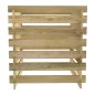 vidaXL Compostador de listones madera pino impregnada 90x90x90 cm vidaXL Compostador de listones madera pino impregnada 90x90x90 cm