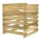 vidaXL Compostador de listones madera pino impregnada 90x90x90 cm vidaXL Compostador de listones madera pino impregnada 90x90x90 cm