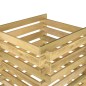 vidaXL Compostador de listones madera pino impregnada 90x90x90 cm vidaXL Compostador de listones madera pino impregnada 90x90x90 cm