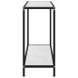 vidaXL Mesa de consola blanco vidrio templado 80x35x75 cm vidaXL Mesa de consola blanco vidrio templado 80x35x75 cm