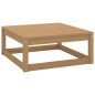 vidaXL Reposapiés de jardín madera maciza pino marrón miel 70x70x30 cm vidaXL Reposapiés de jardín madera maciza pino marrón miel 70x70x30 cm