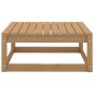 vidaXL Reposapiés de jardín madera maciza pino marrón miel 70x70x30 cm vidaXL Reposapiés de jardín madera maciza pino marrón miel 70x70x30 cm