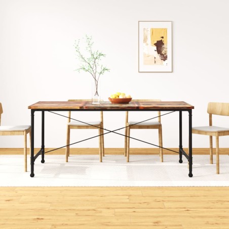 vidaXL Mesa de comedor de madera maciza reciclada 180 cm               
