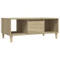 vidaXL Mesa de centro madera contrachapada roble Sonoma 90x50x36,5 cm vidaXL Mesa de centro madera contrachapada roble Sonoma 90x50x36,5 cm