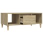 vidaXL Mesa de centro madera contrachapada roble Sonoma 90x50x36,5 cm vidaXL Mesa de centro madera contrachapada roble Sonoma 90x50x36,5 cm