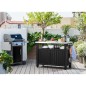 Keter Mesa de jardín multifuncional para barbacoa Unity XL look madera Keter Mesa de jardín multifuncional para barbacoa Unity XL look madera