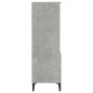 vidaXL Aparador alto madera contrachapada gris hormigón 40x36x110 cm vidaXL Aparador alto madera contrachapada gris hormigón 40x36x110 cm