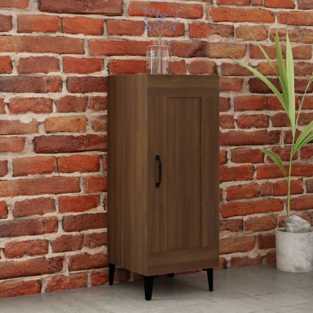vidaXL Aparador madera de ingeniería marrón roble 34,5x34x90 cm