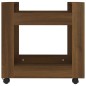 vidaXL Carrito de escritorio contrachapada marrón roble 60x45x60 cm