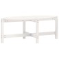 vidaXL Mesa de centro de madera maciza de pino blanco 118x63x45 cm