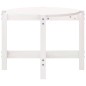 vidaXL Mesa de centro de madera maciza de pino blanco 118x63x45 cm