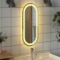 vidaXL Espejo de baño LED ovalado 60x25 cm vidaXL Espejo de baño LED ovalado 60x25 cm