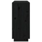 vidaXL Aparador de madera maciza de pino negro 111x34x75 cm vidaXL Aparador de madera maciza de pino negro 111x34x75 cm