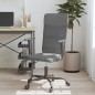 vidaXL Silla de oficina tela de malla y cuero sintético gris vidaXL Silla de oficina tela de malla y cuero sintético gris