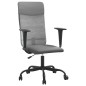 vidaXL Silla de oficina tela de malla y cuero sintético gris vidaXL Silla de oficina tela de malla y cuero sintético gris