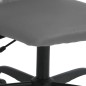 vidaXL Silla de oficina tela de malla y cuero sintético gris vidaXL Silla de oficina tela de malla y cuero sintético gris