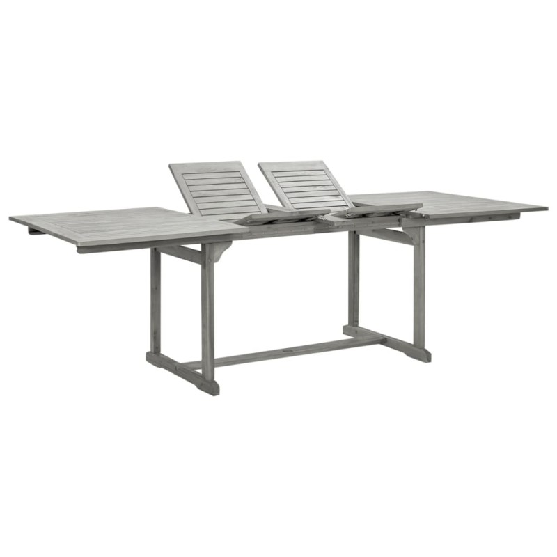 vidaXL Mesa de comedor jardín madera maciza acacia (160-240)x100x75 cm vidaXL Mesa de comedor jardín madera maciza acacia (160-240)x100x75 cm