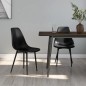 vidaXL Sillas de comedor 2 unidades negras PP vidaXL Sillas de comedor 2 unidades negras PP