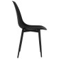 vidaXL Sillas de comedor 2 unidades negras PP vidaXL Sillas de comedor 2 unidades negras PP