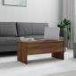 vidaXL Mesa de centro contrachapada roble marrón 102x50,5x46,5 cm vidaXL Mesa de centro contrachapada roble marrón 102x50,5x46,5 cm