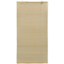 vidaXL Persianas enrollables de bambú natural 100x160 cm