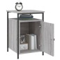 vidaXL Mesitas de noche 2 uds madera contrachapada gris 40x42x60 cm vidaXL Mesitas de noche 2 uds madera contrachapada gris 40x42x60 cm