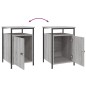 vidaXL Mesitas de noche 2 uds madera contrachapada gris 40x42x60 cm vidaXL Mesitas de noche 2 uds madera contrachapada gris 40x42x60 cm
