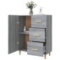vidaXL Aparador de madera de ingeniería gris Sonoma 69,5x34x90 cm vidaXL Aparador de madera de ingeniería gris Sonoma 69,5x34x90 cm
