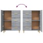 vidaXL Aparador de madera de ingeniería gris Sonoma 69,5x34x90 cm vidaXL Aparador de madera de ingeniería gris Sonoma 69,5x34x90 cm