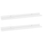 vidaXL Estantes de pared 2 unidades blanco brillo 60x9x3 cm vidaXL Estantes de pared 2 unidades blanco brillo 60x9x3 cm