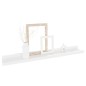 vidaXL Estantes de pared 2 unidades blanco brillo 60x9x3 cm vidaXL Estantes de pared 2 unidades blanco brillo 60x9x3 cm