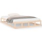 vidaXL Estructura de cama doble pequeña de madera maciza 120x190 cm vidaXL Estructura de cama doble pequeña de madera maciza 120x190 cm