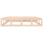vidaXL Estructura de cama doble pequeña de madera maciza 120x190 cm vidaXL Estructura de cama doble pequeña de madera maciza 120x190 cm