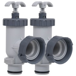 vidaXL Válvulas de émbolo para piscina 2 unidades