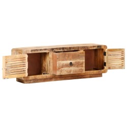 vidaXL Mueble para TV de madera maciza de mango rugosa 120x30x40 cm