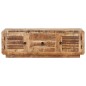 vidaXL Mueble para TV de madera maciza de mango rugosa 120x30x40 cm