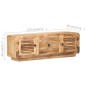 vidaXL Mueble para TV de madera maciza de mango rugosa 120x30x40 cm