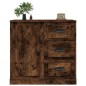 vidaXL Aparador de madera contrachapada roble ahumado 70x35,5x67,5 cm vidaXL Aparador de madera contrachapada roble ahumado 70x35,5x67,5 cm