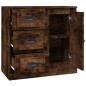 vidaXL Aparador de madera contrachapada roble ahumado 70x35,5x67,5 cm vidaXL Aparador de madera contrachapada roble ahumado 70x35,5x67,5 cm