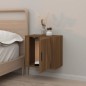 vidaXL Mesita de noche de pared roble marrón 50x30x47 cm vidaXL Mesita de noche de pared roble marrón 50x30x47 cm