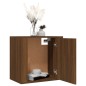 vidaXL Mesita de noche de pared roble marrón 50x30x47 cm vidaXL Mesita de noche de pared roble marrón 50x30x47 cm