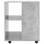 vidaXL Armario ruedas madera contrachapada gris hormigón 60x53x72 cm vidaXL Armario ruedas madera contrachapada gris hormigón 60x53x72 cm