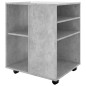 vidaXL Armario ruedas madera contrachapada gris hormigón 60x53x72 cm vidaXL Armario ruedas madera contrachapada gris hormigón 60x53x72 cm