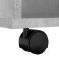 vidaXL Armario ruedas madera contrachapada gris hormigón 60x53x72 cm vidaXL Armario ruedas madera contrachapada gris hormigón 60x53x72 cm