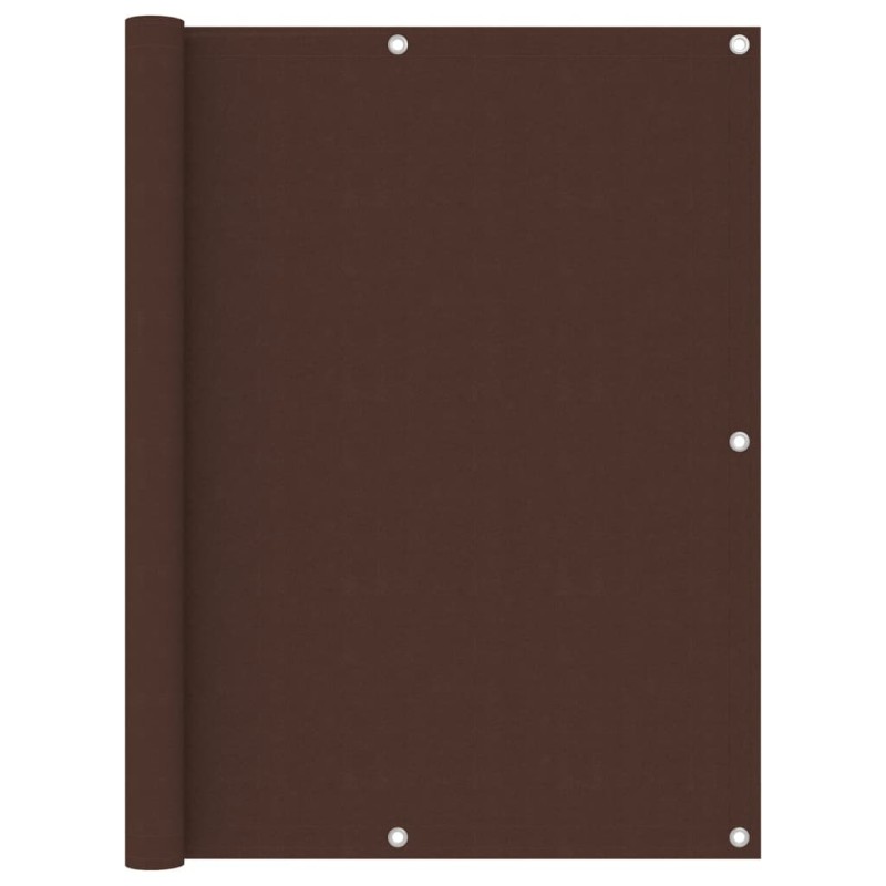 vidaXL Toldo para balcón de tela oxford marrón 120x600 cm vidaXL Toldo para balcón de tela oxford marrón 120x600 cm