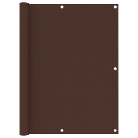 vidaXL Toldo para balcón de tela oxford marrón 120x600 cm