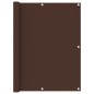 vidaXL Toldo para balcón de tela oxford marrón 120x600 cm vidaXL Toldo para balcón de tela oxford marrón 120x600 cm